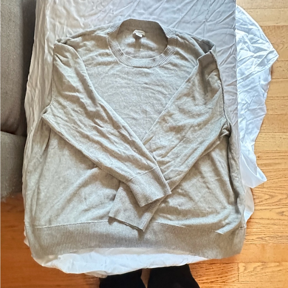 L.L. Bean Women's Crew Neck Sweater - Light Gray